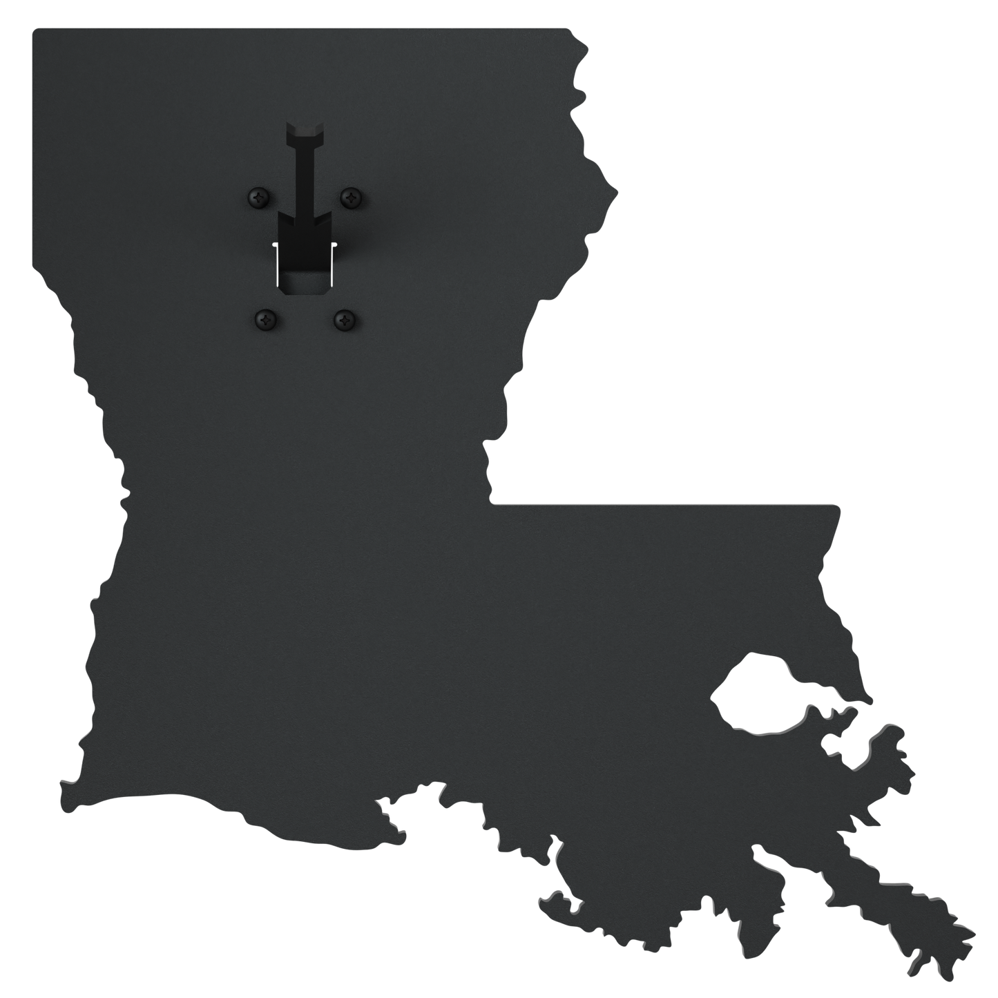 Louisiana Solid State Outline European Mount Plaque (Medium Game)