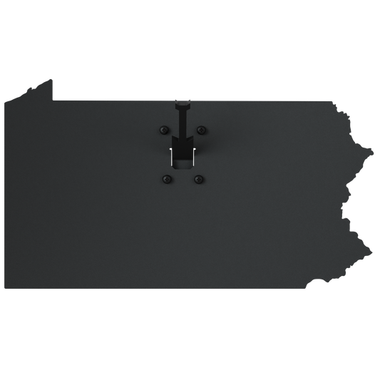 Pennsylvania Solid State Outline European Mount Plaque (Medium Game)