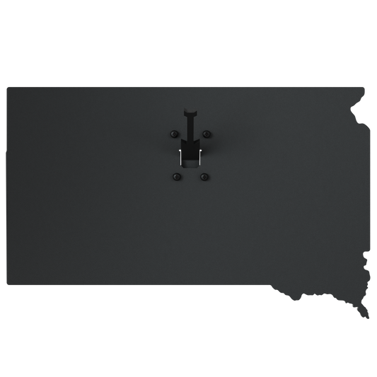 South Dakota Solid State Outline European Mount Plaque (Medium Game)