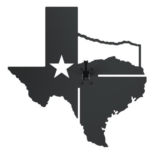 Texas Flag Mount State Outline European Mount Plaque (Medium Game)