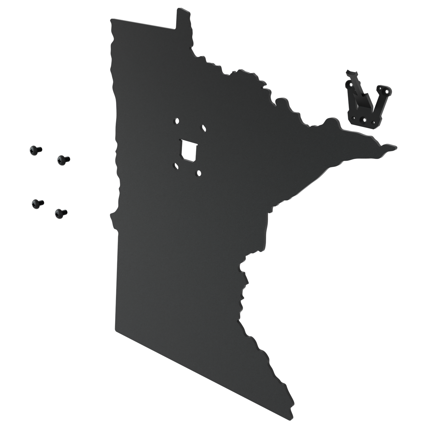 Minnesota Solid State Outline European Mount Plaque (Medium Game)