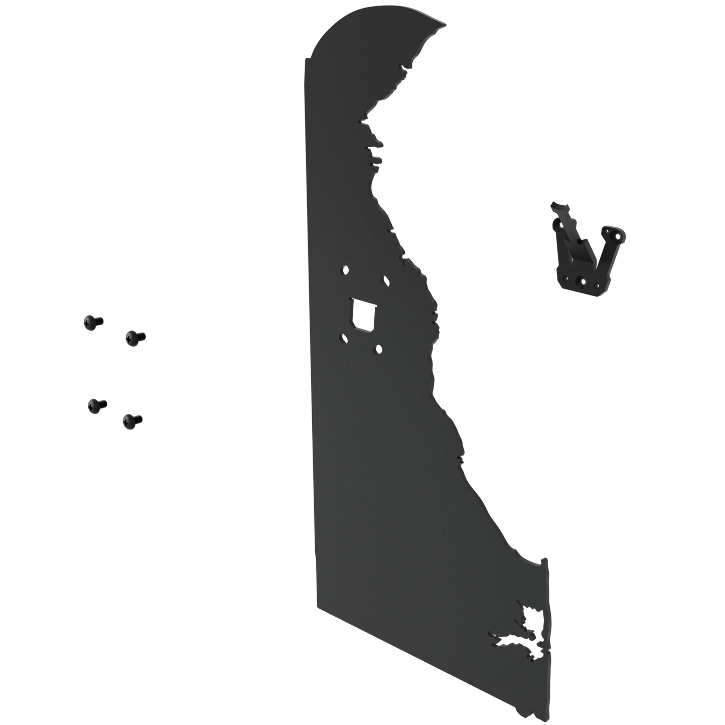 Delaware Solid State Outline European Mount Plaque (Medium Game)
