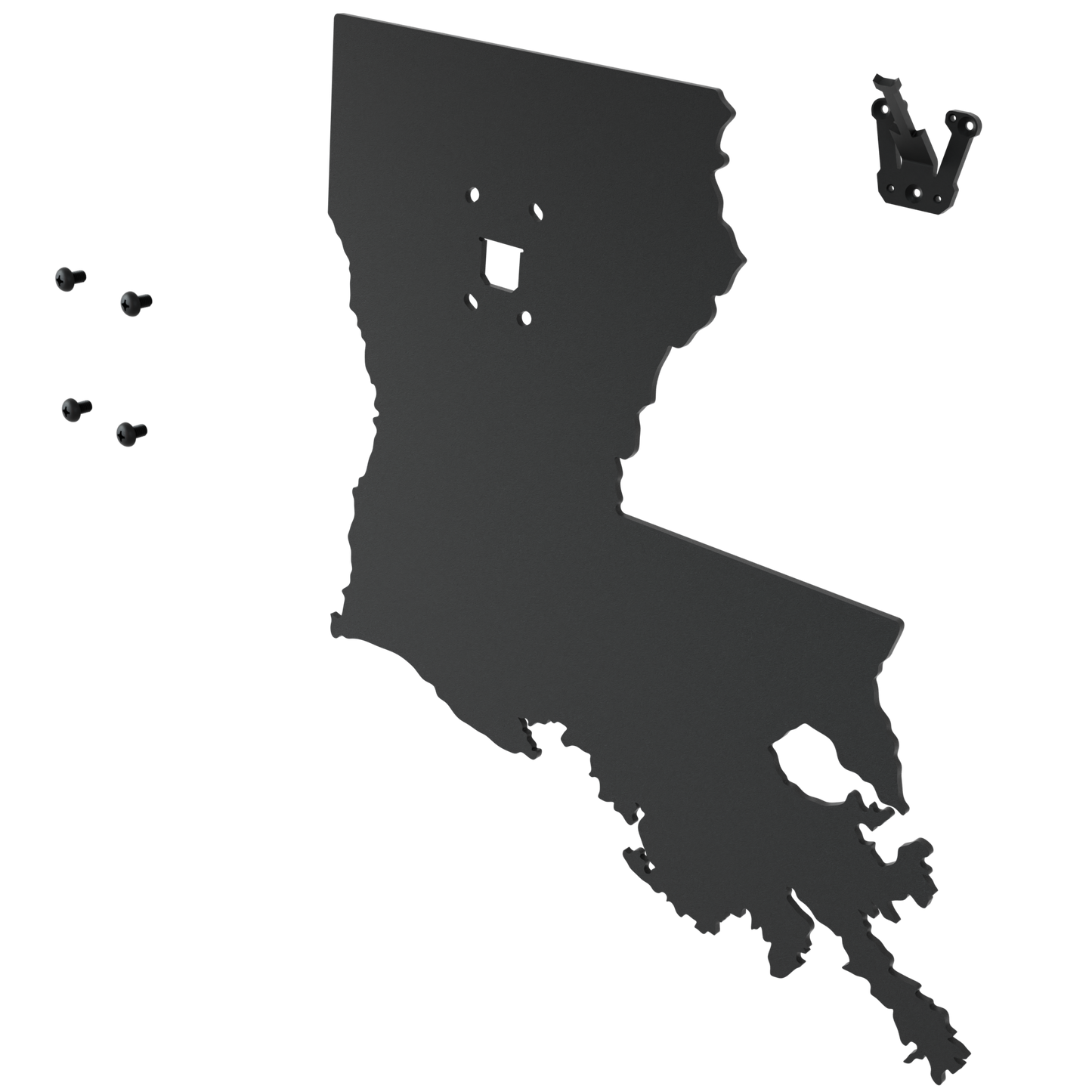 Louisiana Solid State Outline European Mount Plaque (Medium Game)