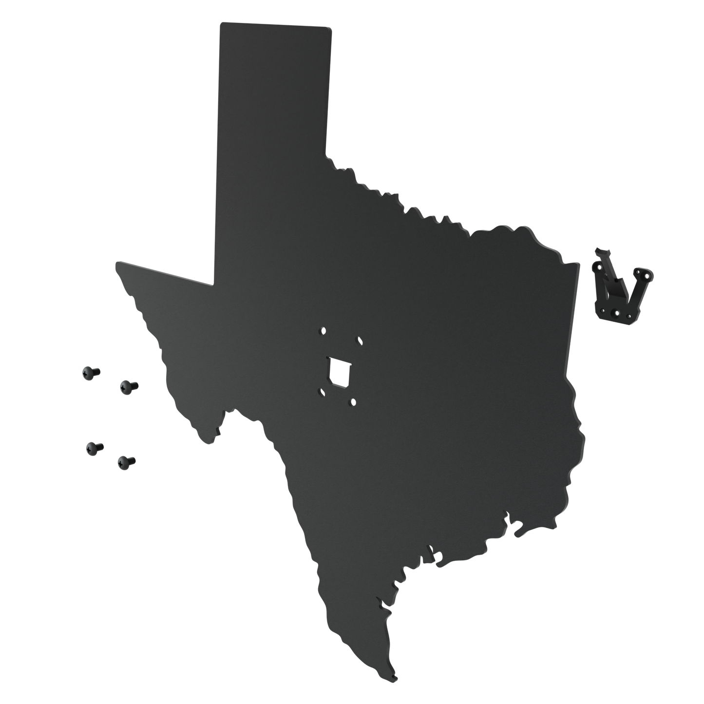 Texas Solid Mount State Outline European Mount Plaque (Medium Game)