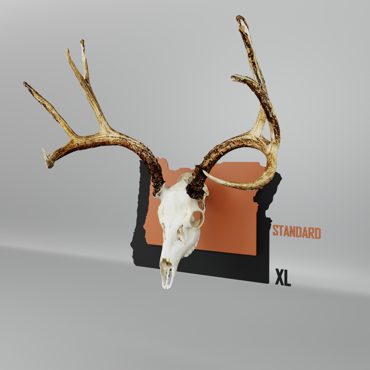 Oregon Solid State Outline European Mount Plaque (Medium Game)