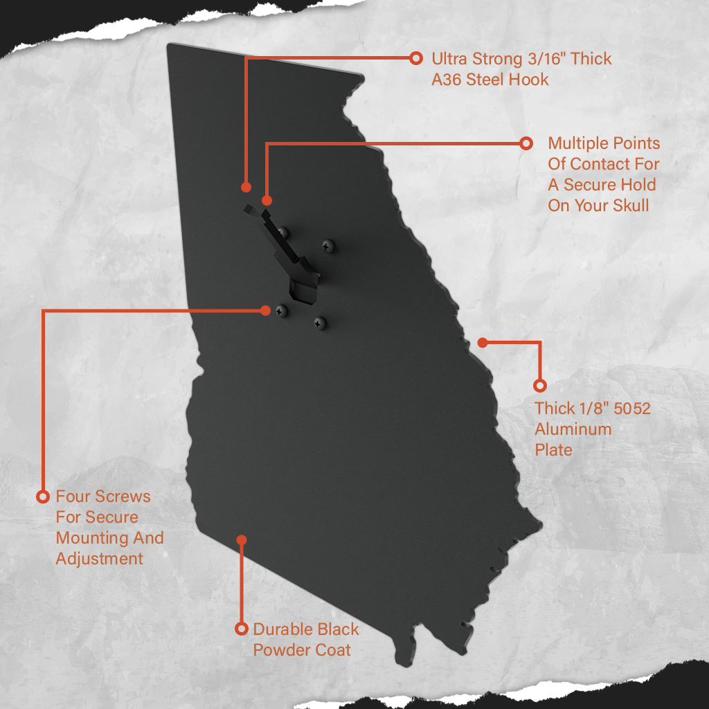 Georgia Solid State Outline European Mount Plaque (Medium Game)
