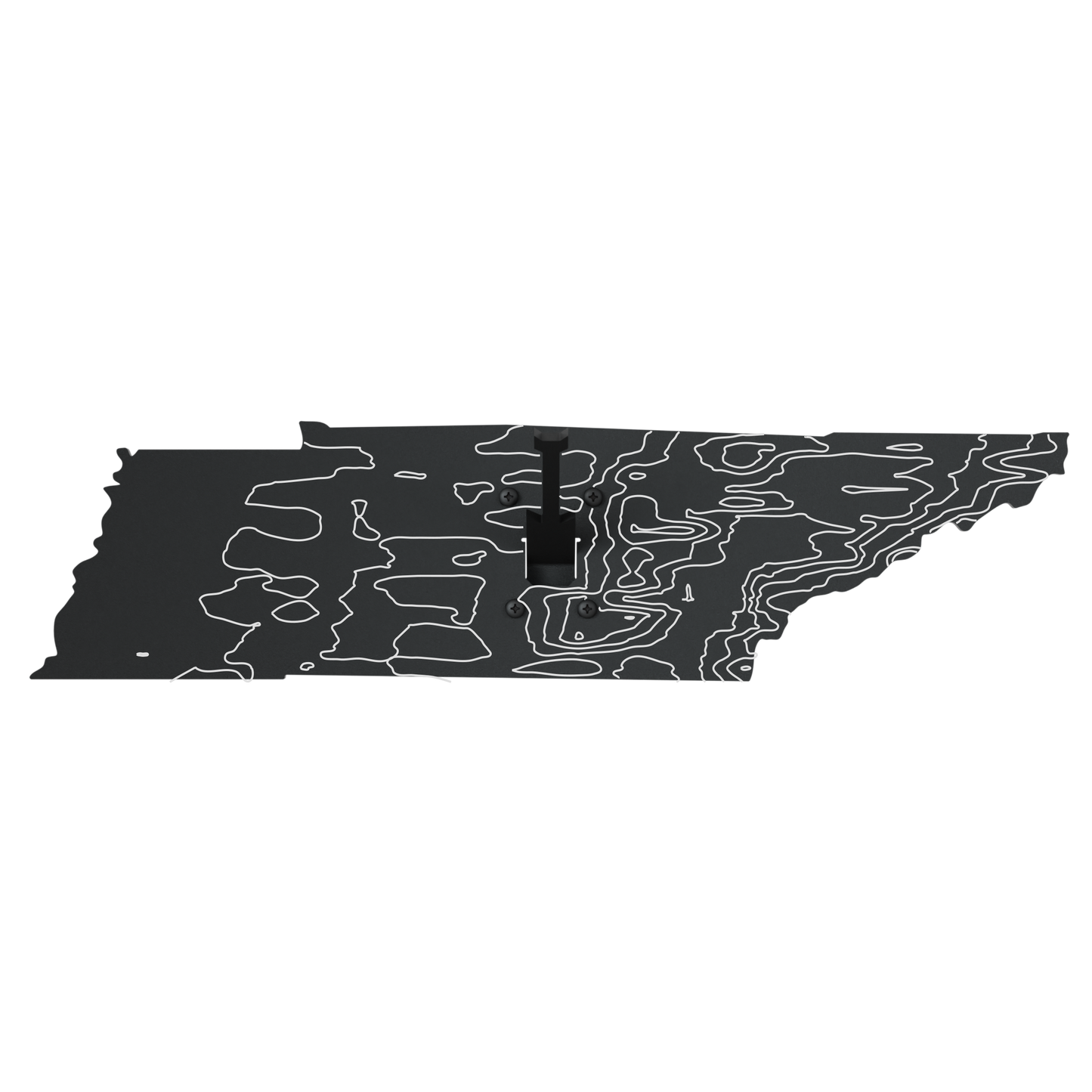 Tennessee Solid State Outline European Mount Plaque (Medium Game)