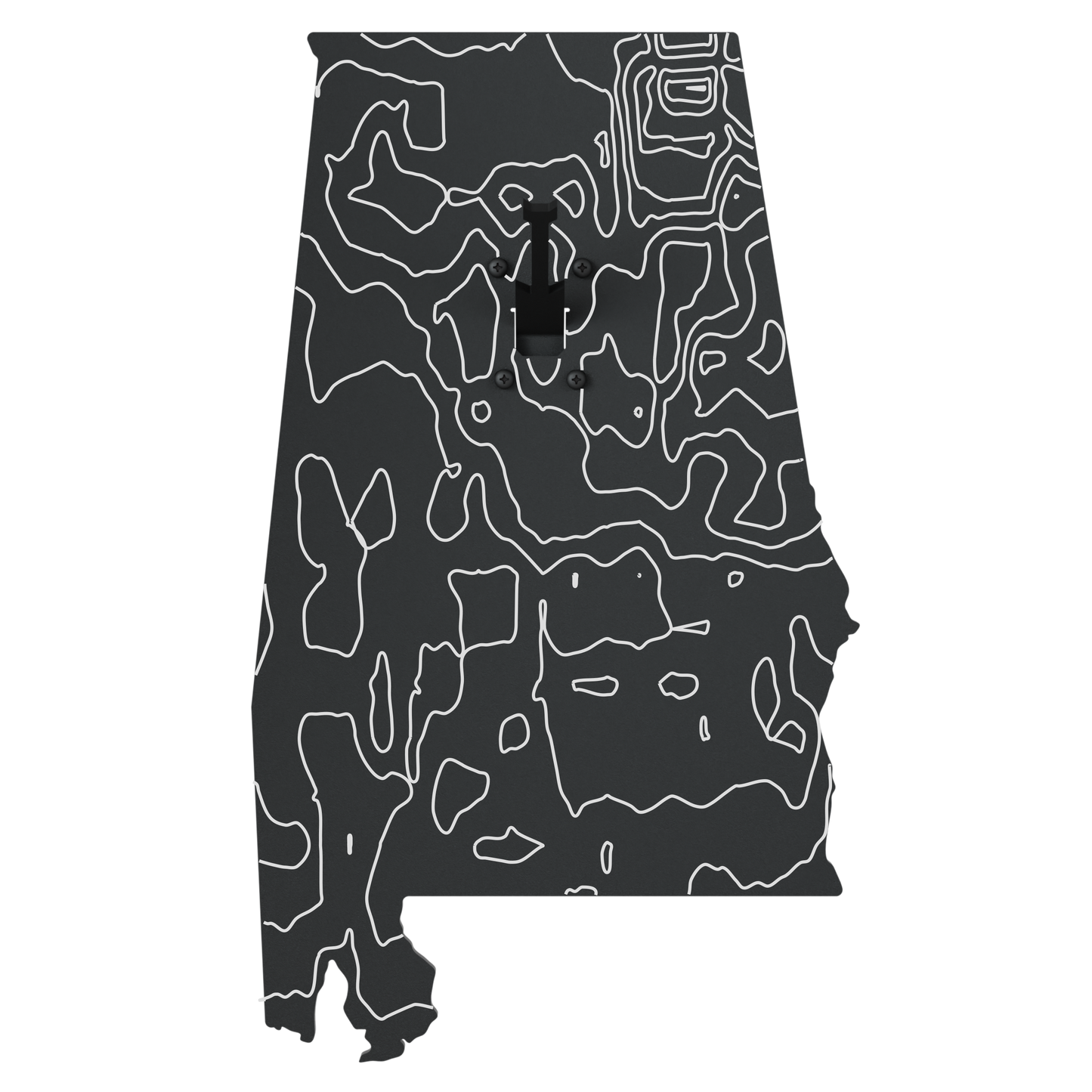 Alabama Solid State Outline European Mount Plaque (Medium Game)