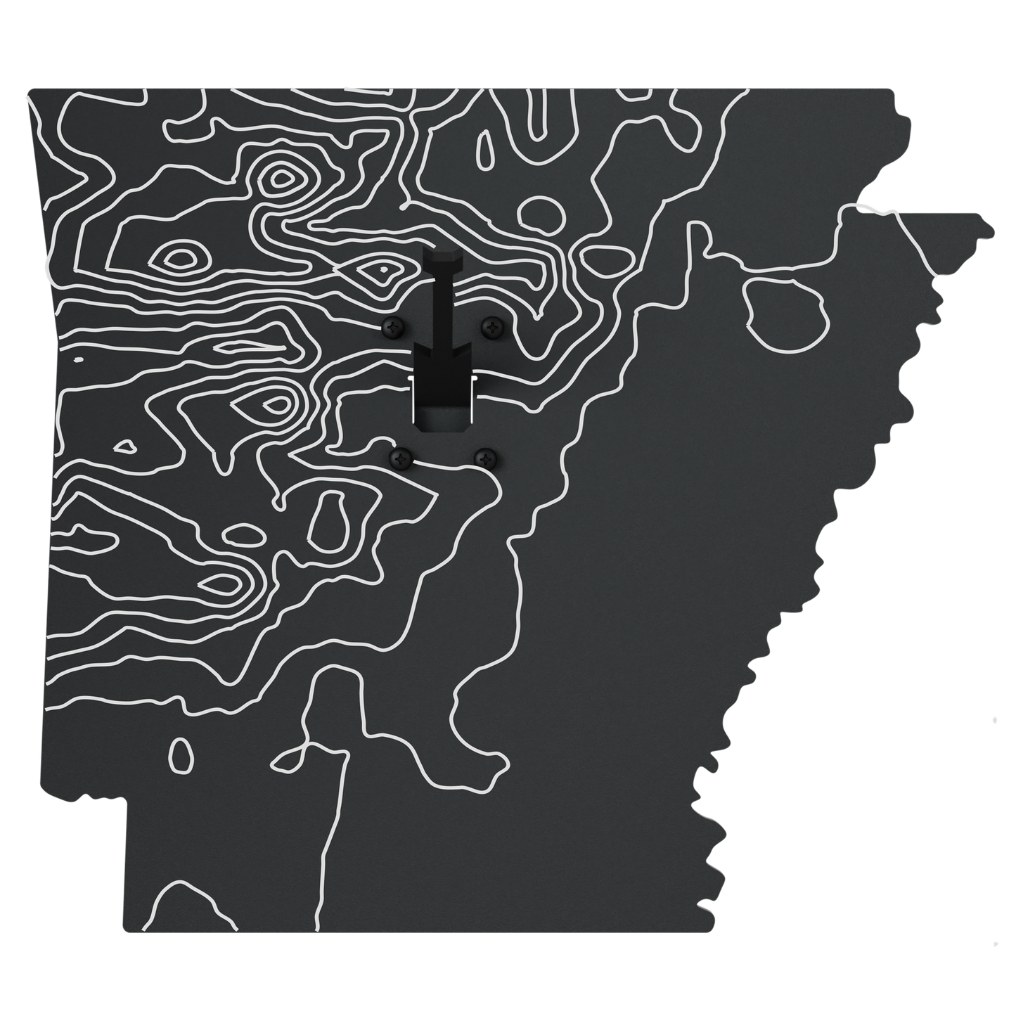 Arkansas Solid State Outline European Mount Plaque (Medium Game)