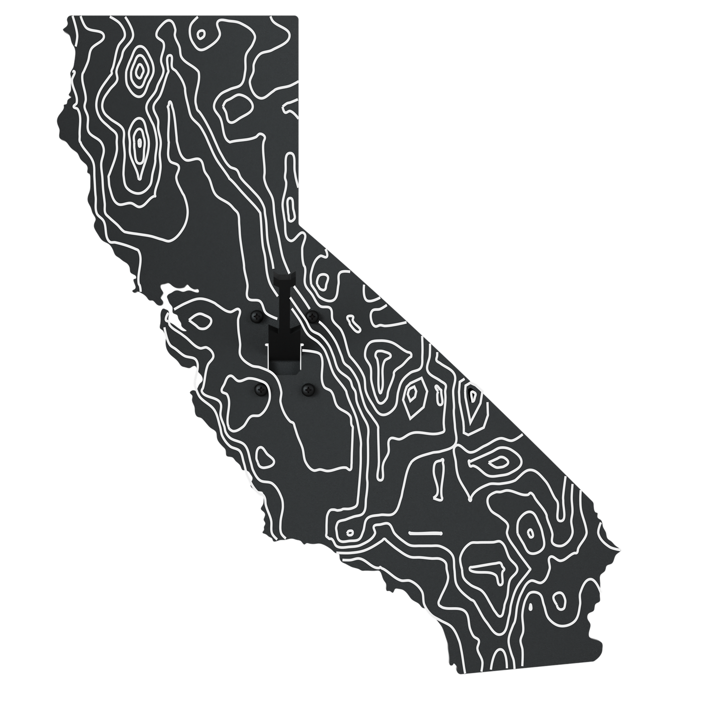 California Solid State Outline European Mount Plaque (Medium Game)