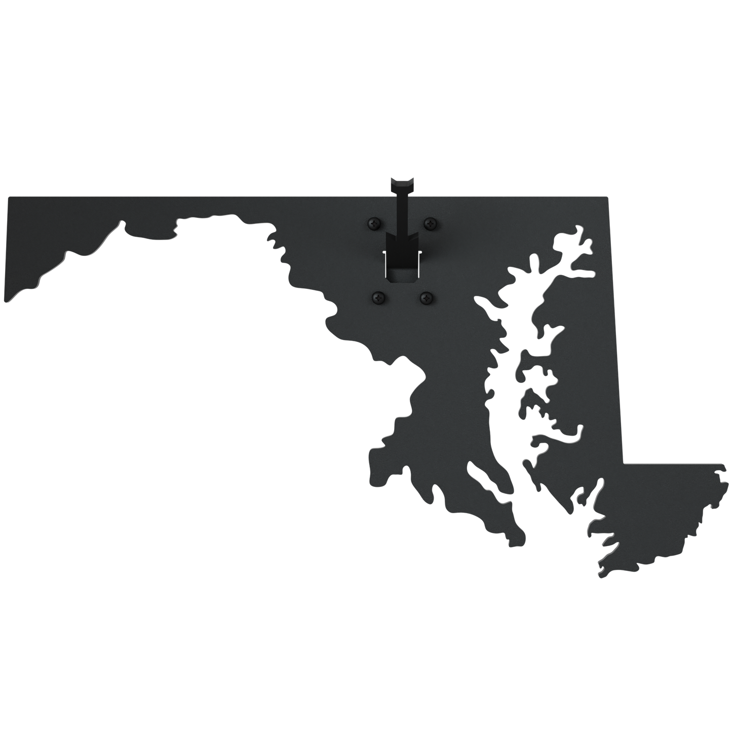 Maryland Solid State Outline European Mount Plaque (Medium Game)