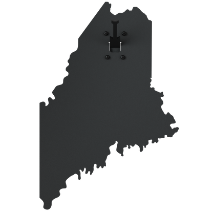 Maine Solid State Outline European Mount Plaque (Medium Game)