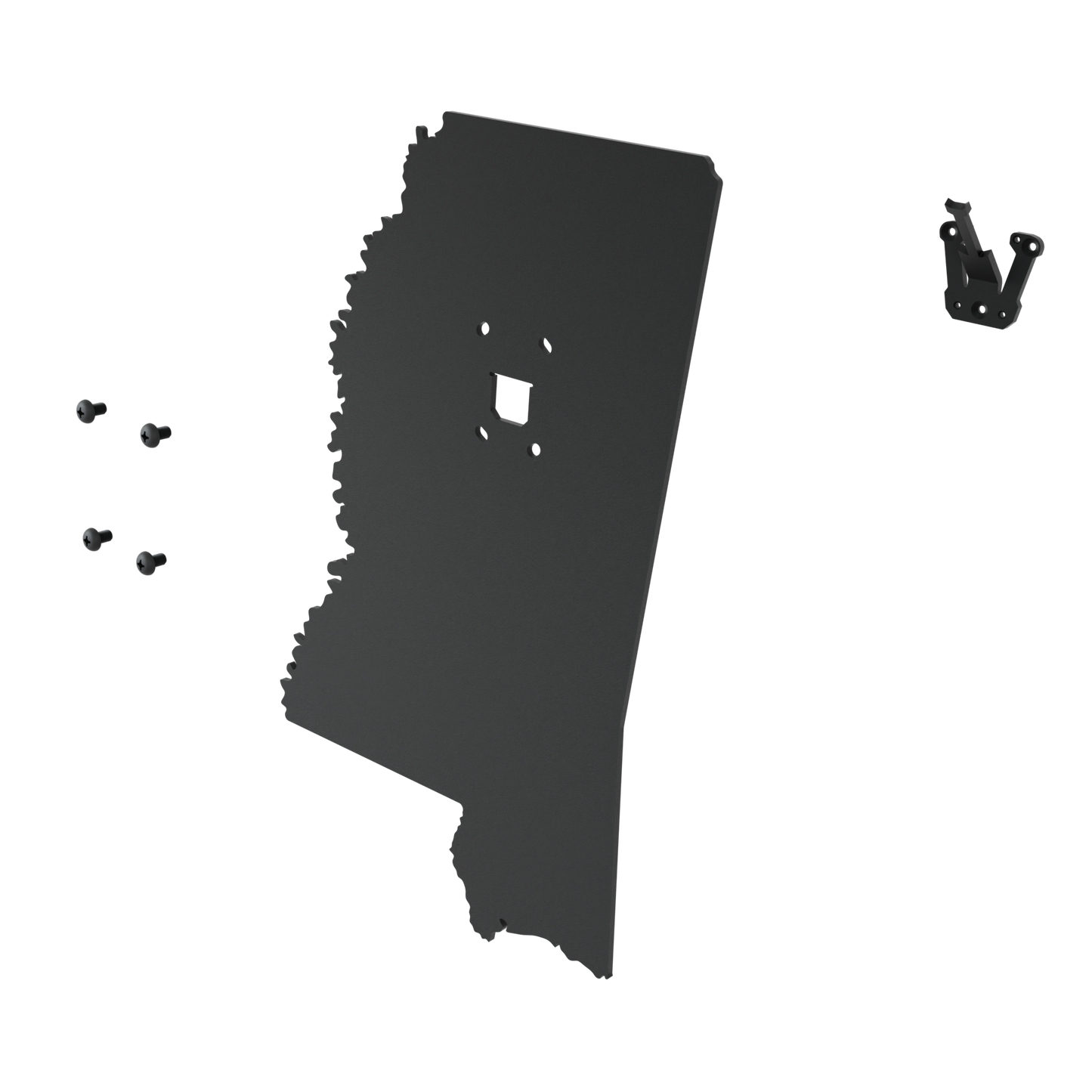 Mississippi Solid State Outline European Mount Plaque (Medium Game)