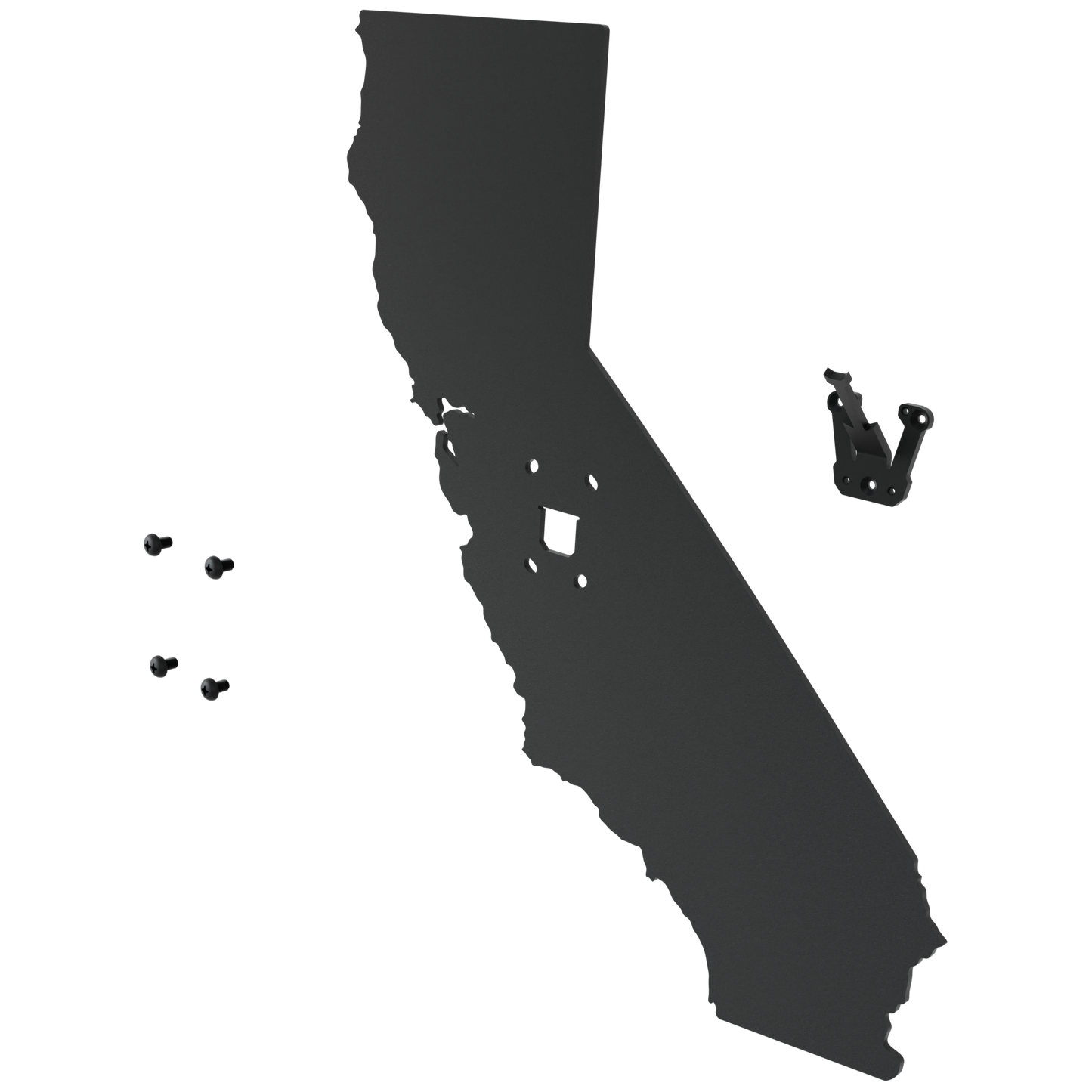 California Solid State Outline European Mount Plaque (Medium Game)