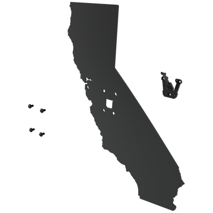 California Solid State Outline European Mount Plaque (Medium Game)