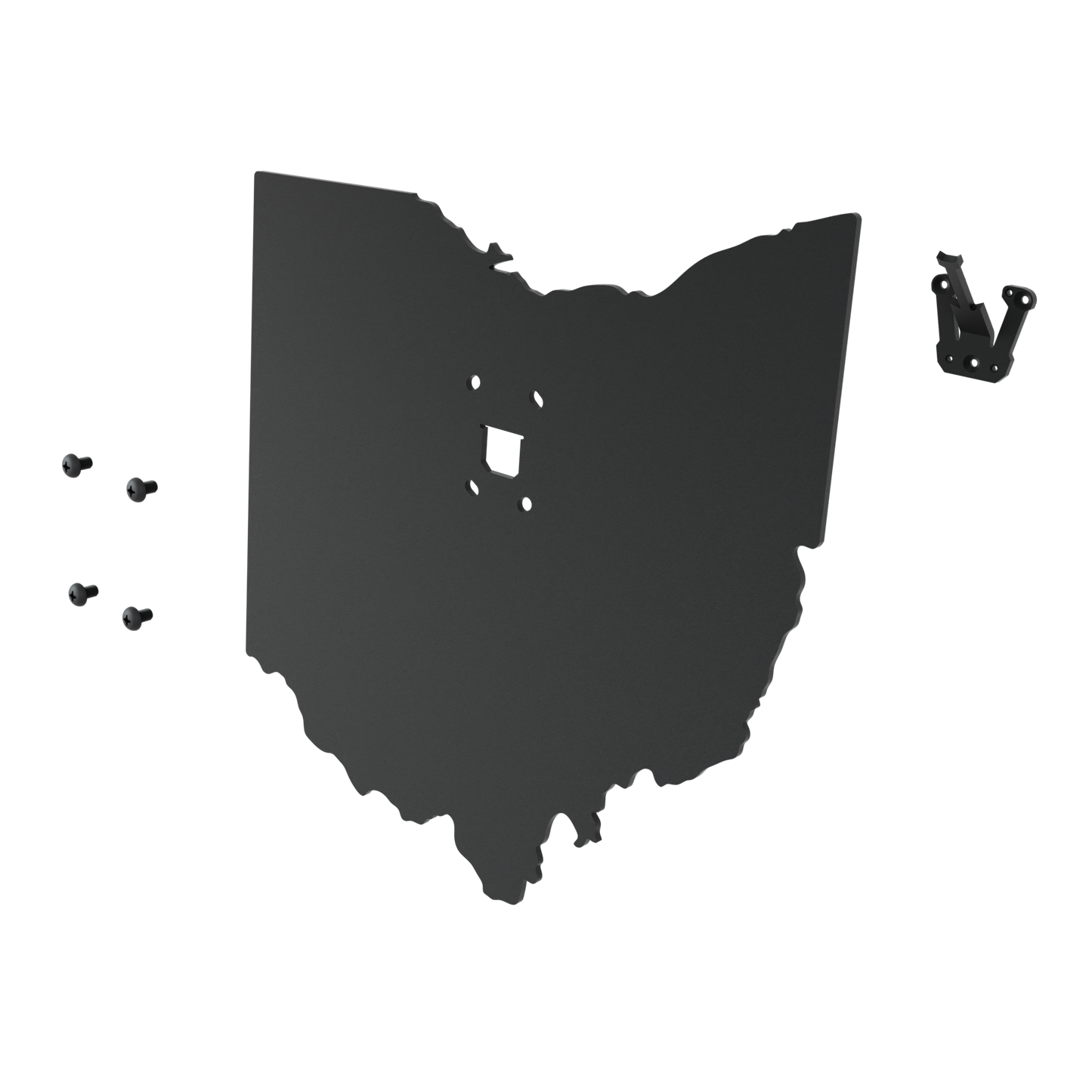 Ohio Solid State Outline European Mount Plaque (Medium Game)