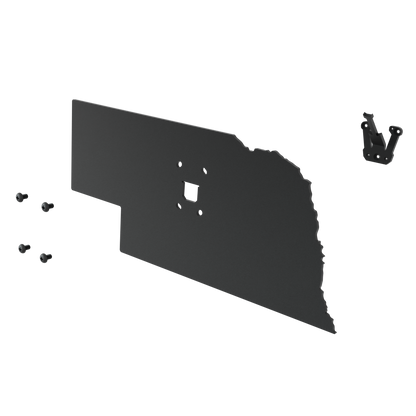 Nebraska Solid State Outline European Mount Plaque (Medium Game)