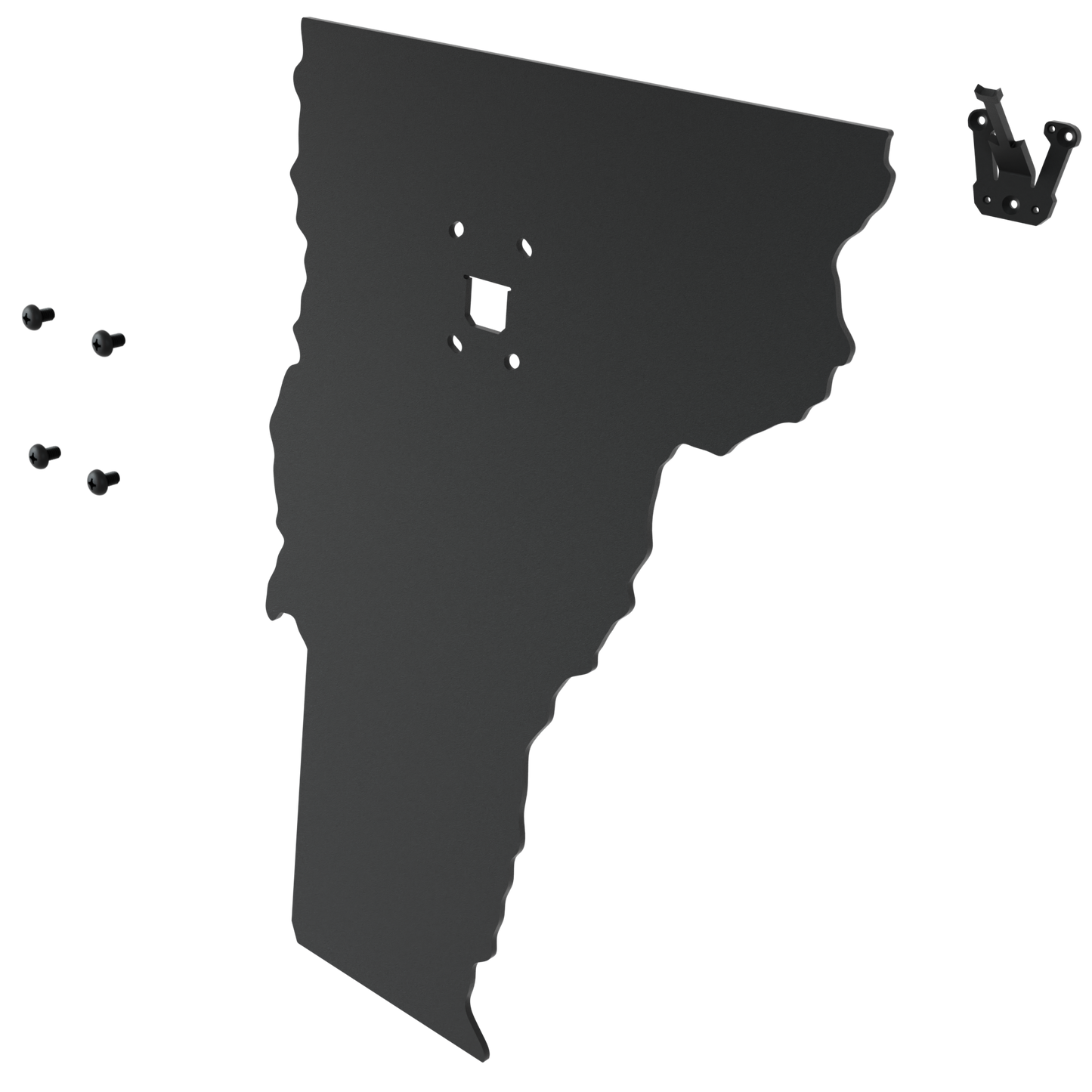 Vermont Solid State Outline European Mount Plaque (Medium Game)