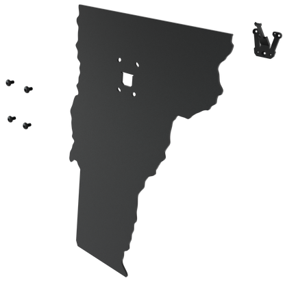 Vermont Solid State Outline European Mount Plaque (Medium Game)