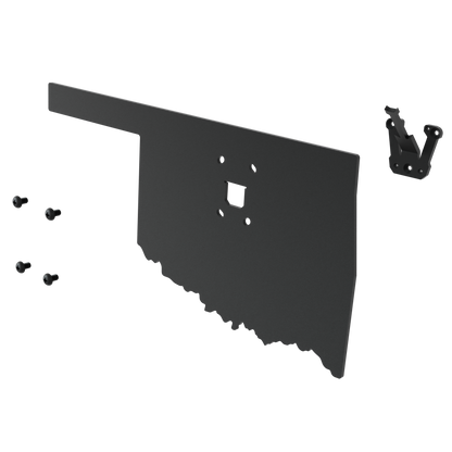 Oklahoma Solid State Outline European Mount Plaque (Medium Game)