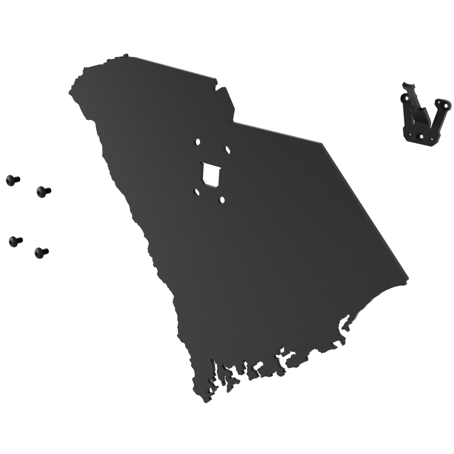 South Carolina Solid State Outline European Mount Plaque (Medium Game)