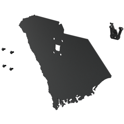 South Carolina Solid State Outline European Mount Plaque (Medium Game)