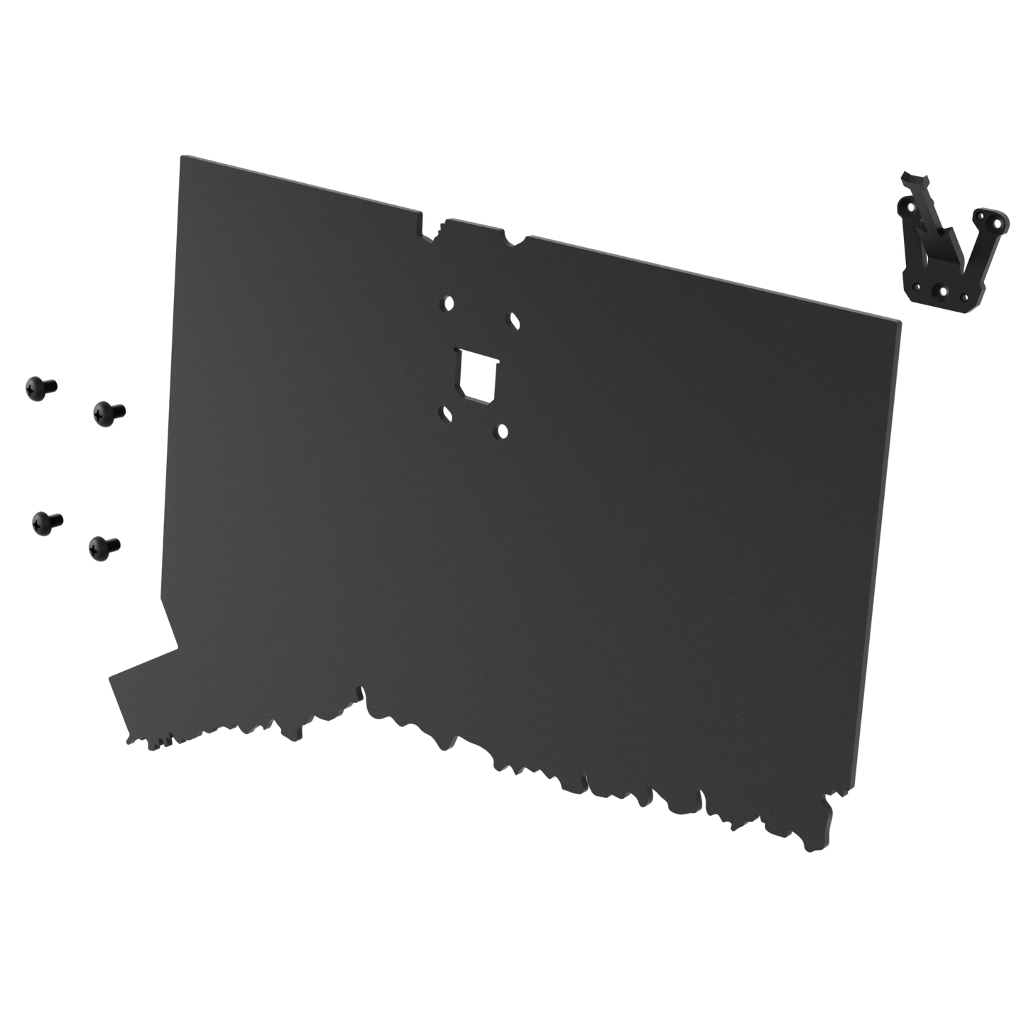 Connecticut Solid State Outline European Mount Plaque (Medium Game)