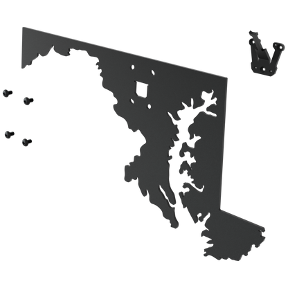 Maryland Solid State Outline European Mount Plaque (Medium Game)