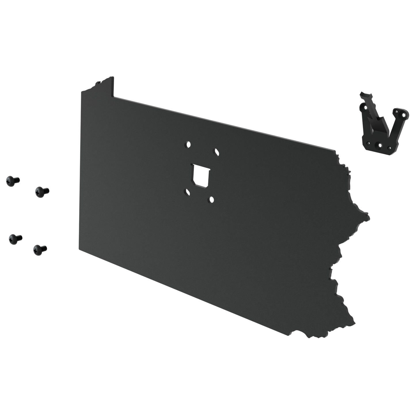 Pennsylvania Solid State Outline European Mount Plaque (Medium Game)