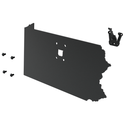 Pennsylvania Solid State Outline European Mount Plaque (Medium Game)