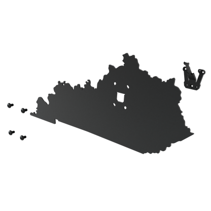 Kentucky Solid State Outline European Mount Plaque (Medium Game)