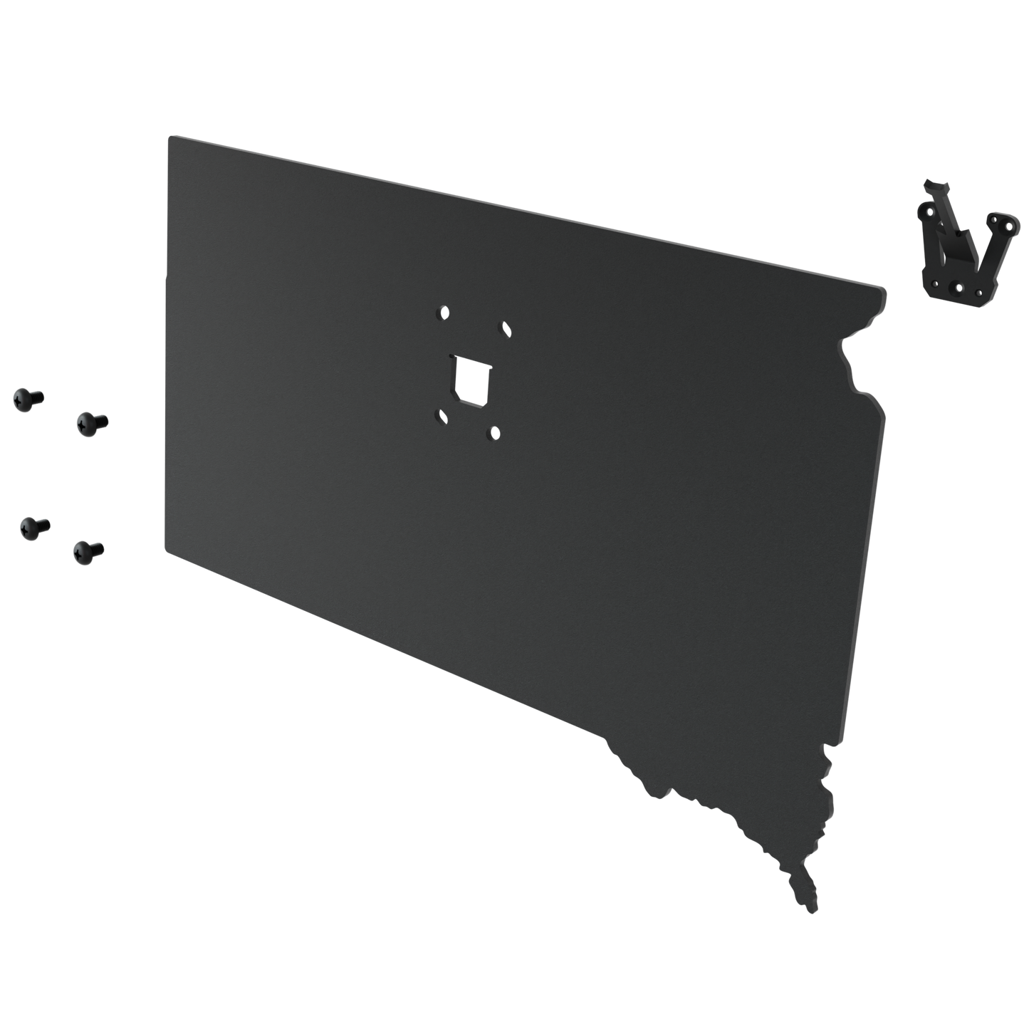 South Dakota Solid State Outline European Mount Plaque (Medium Game)