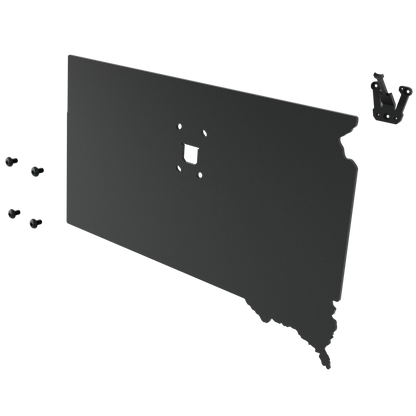 South Dakota Solid State Outline European Mount Plaque (Medium Game)