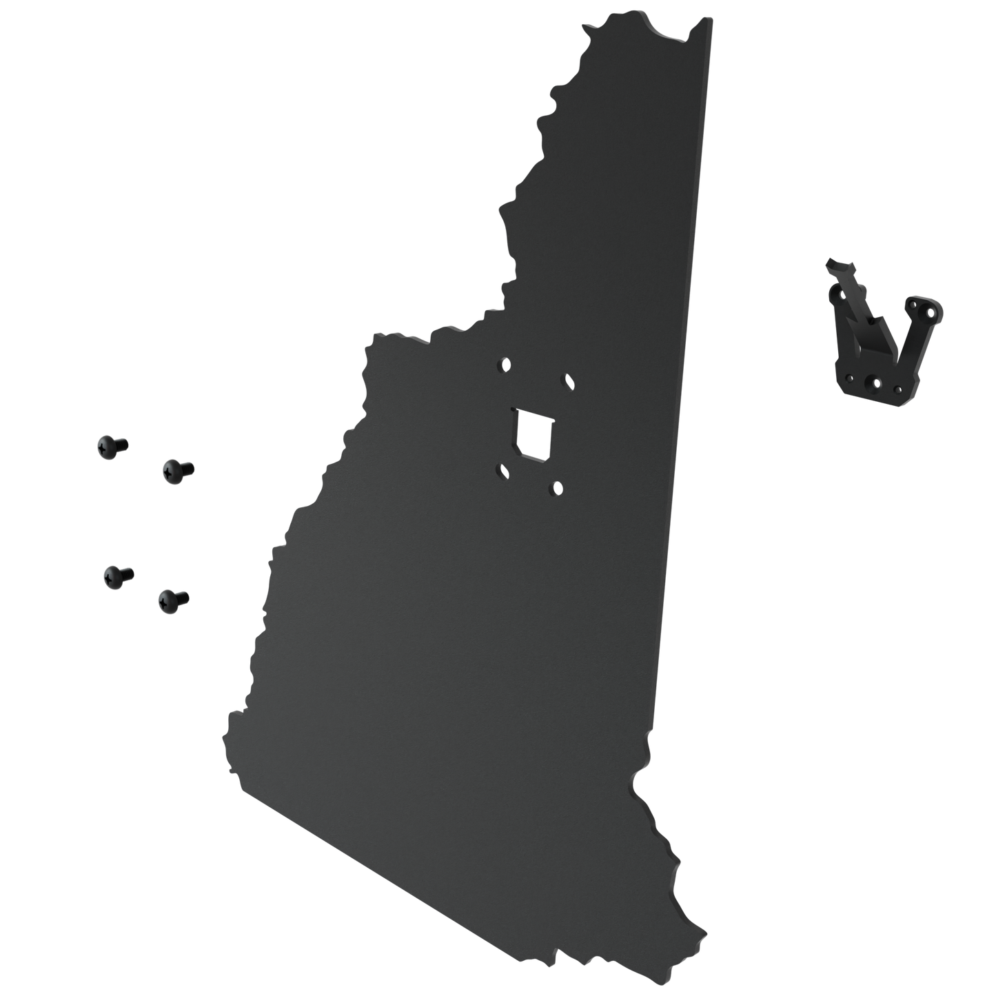 New Hampshire Solid State Outline European Mount Plaque (Medium Game)