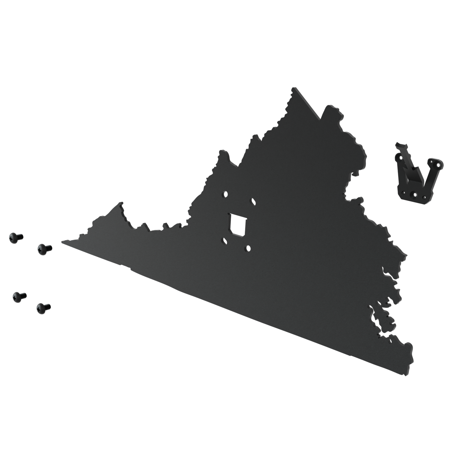 Virginia Solid State Outline European Mount Plaque (Medium Game)