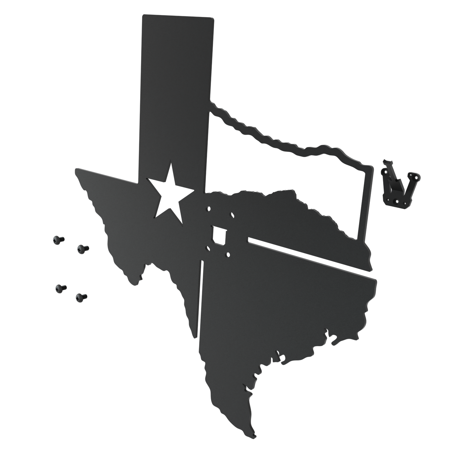 Texas Flag Mount State Outline European Mount Plaque (Medium Game)