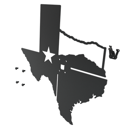 Texas Flag Mount State Outline European Mount Plaque (Medium Game)