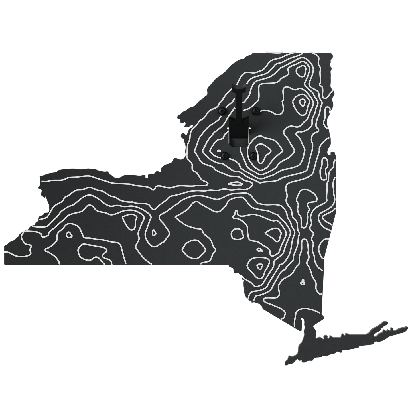 New York Solid State Outline European Mount Plaque (Medium Game)