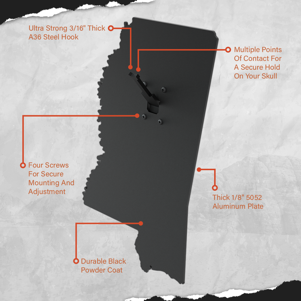 Mississippi Solid State Outline European Mount Plaque (Medium Game)